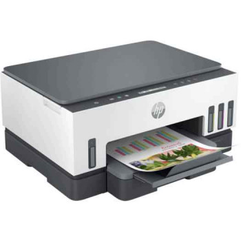 HP Smart Tank 720 All-In-One Printer, Print / Copy / Scan, Wireless Functions, Up To 15ppm Print Speed, 1200 DPI, 250 Sheets Input Capacity, Wifi & Bluetooth Connectivity, White - Gray | 6UU46A